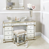 Apollo Mirror Stool Champagne