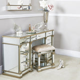 Apollo Mirror Stool Champagne