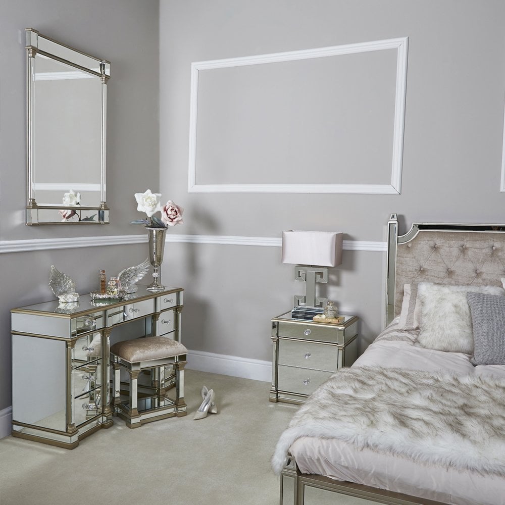 Apollo Mirror Stool Champagne
