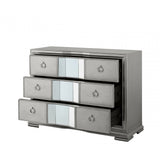 Lucca 3 Drawer Mirror Chest Grey