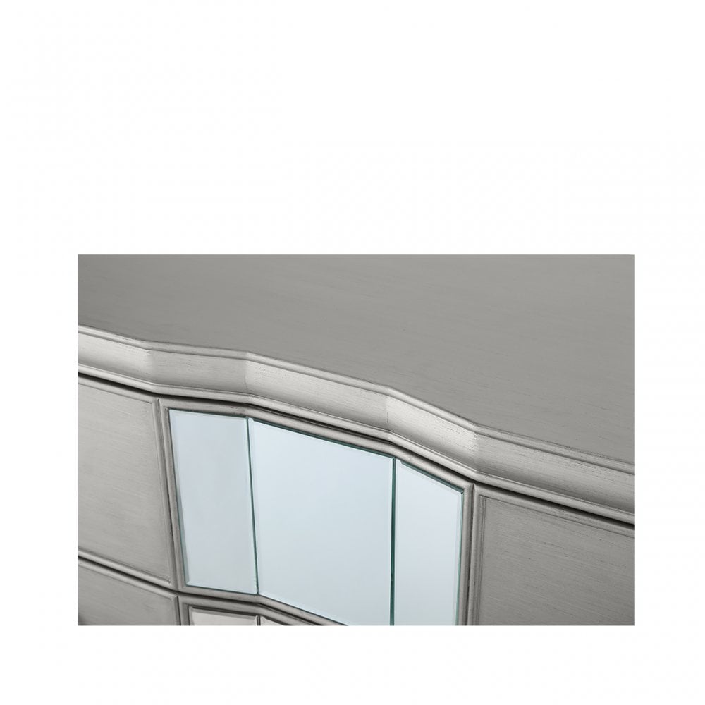 Lucca 3 Drawer Mirror Chest Grey