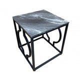 Alora Black Metal End Table - KD 32