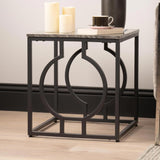 Alora Black Metal End Table - KD 32