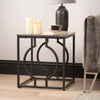 Alora Black Metal End Table - KD 32