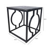 Alora Black Metal End Table - KD 32