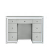 Manhattan 7 Drawer Dressing Table Grey Clear