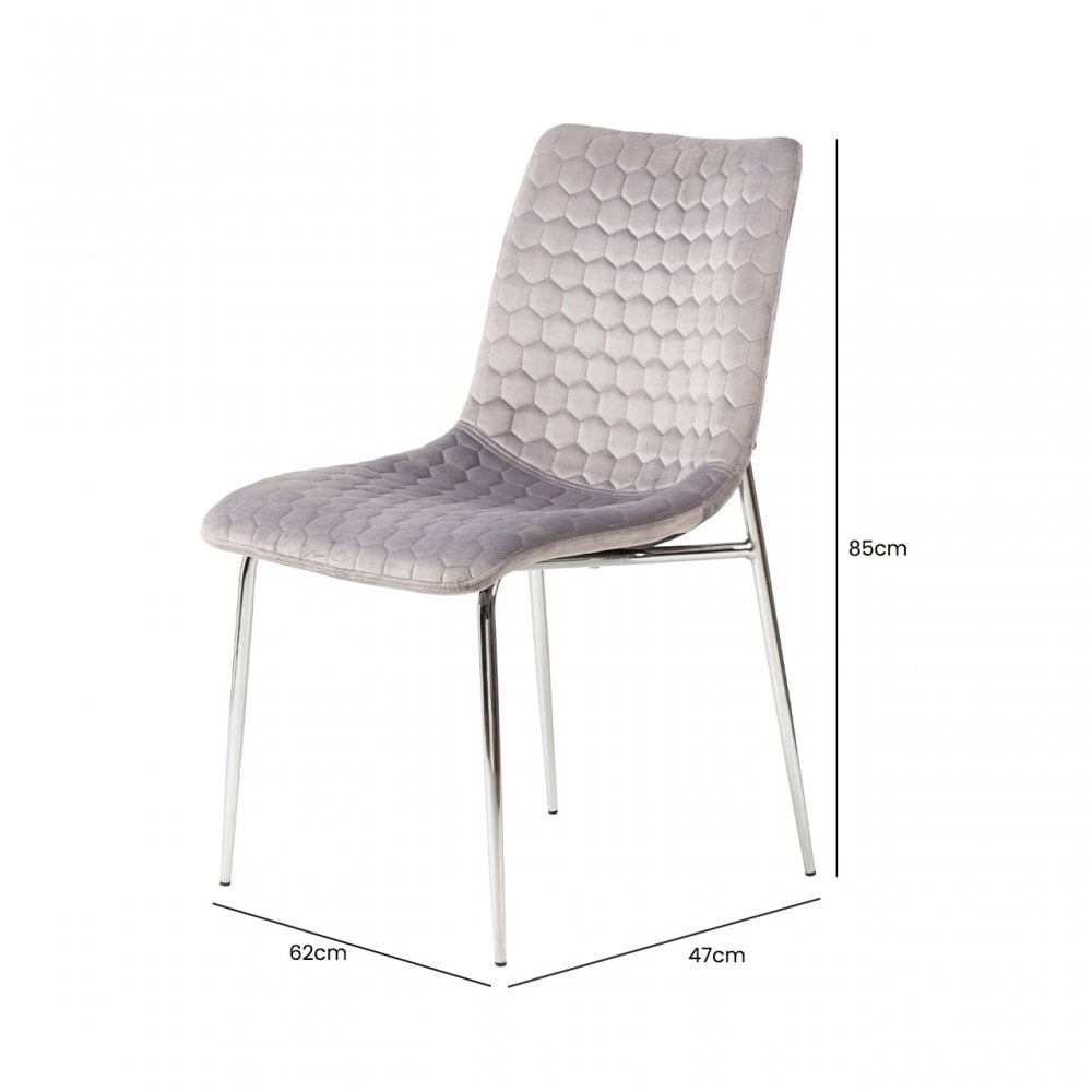 Value Zula Dining Chair With Chrome Legs