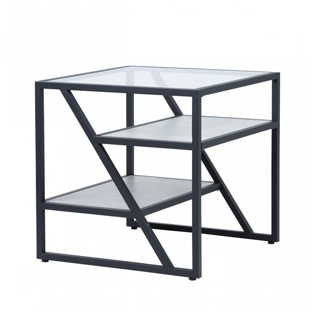 Ibarra Black and Grey End Table - KD