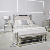Apollo 3 Drawer Mirror Cabinet Champagne