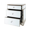 Apollo 3 Drawer Mirror Cabinet Champagne