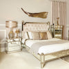 Apollo 3 Drawer Mirror Cabinet Champagne
