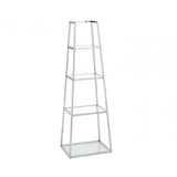 Logan Steel & Clear Glass 4 Tier Ladder Display Unit - KD