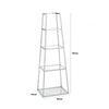 Logan Steel & Clear Glass 4 Tier Ladder Display Unit - KD
