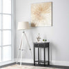 Lindon 1 Drawer End Table Black - KD includes 2 sets of Handle in Nickel and Gold