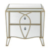 Pristina 2 Drawer Mirror Cabinet Champagne