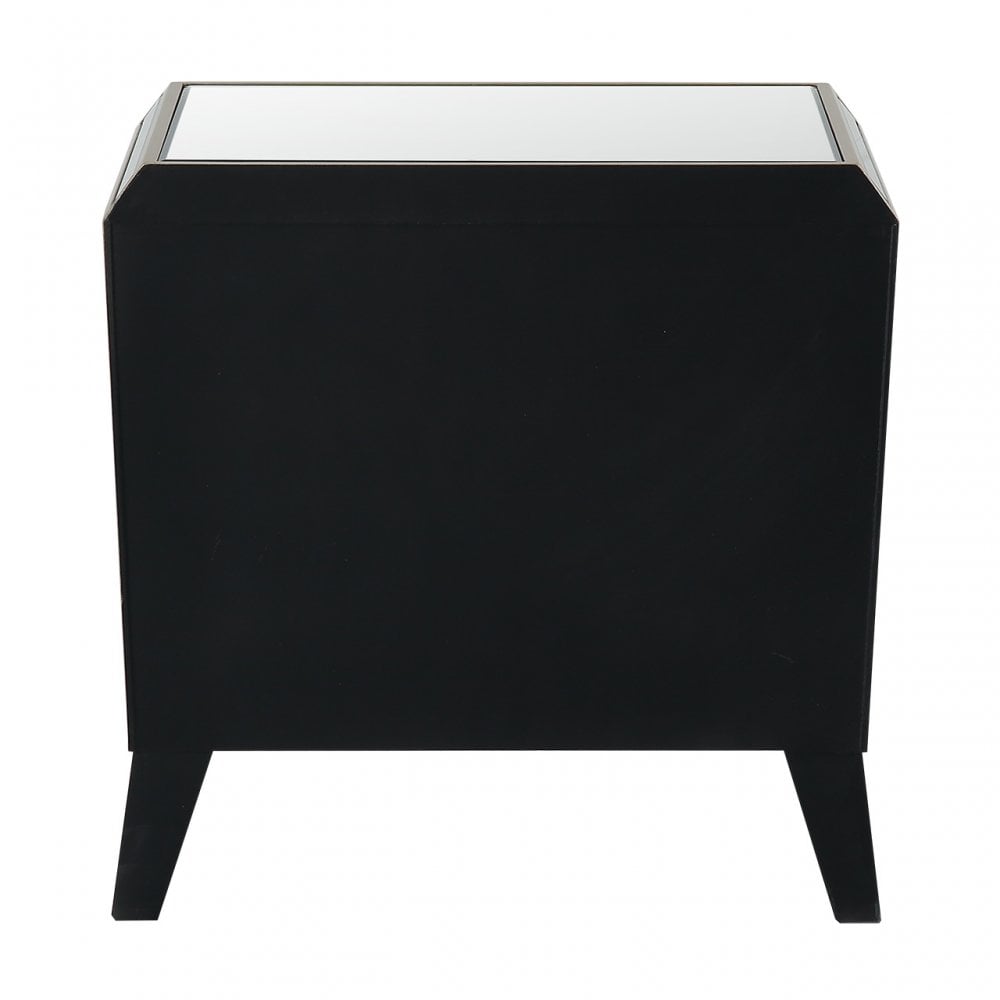 Pristina 2 Drawer Mirror Cabinet Champagne
