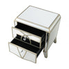 Pristina 2 Drawer Mirror Cabinet Champagne
