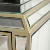 Pristina 2 Drawer Mirror Cabinet Champagne