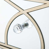 Pristina 2 Drawer Mirror Cabinet Champagne