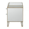 Pristina 2 Drawer Mirror Cabinet Champagne