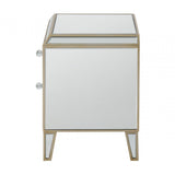 Pristina 2 Drawer Mirror Cabinet Champagne