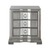 Lucca 3 Drawer Mirror Cabinet Grey