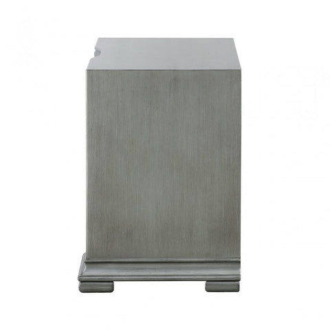 Lucca 3 Drawer Mirror Cabinet Grey