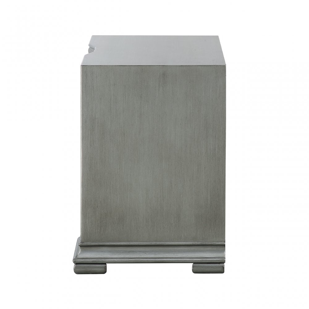 Lucca 3 Drawer Mirror Cabinet Grey