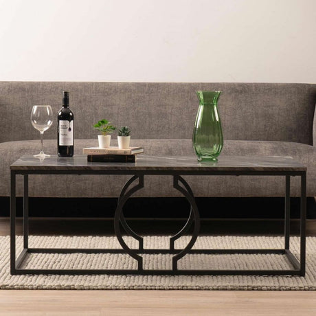 Alora Black Metal Coffee Table - KD 35