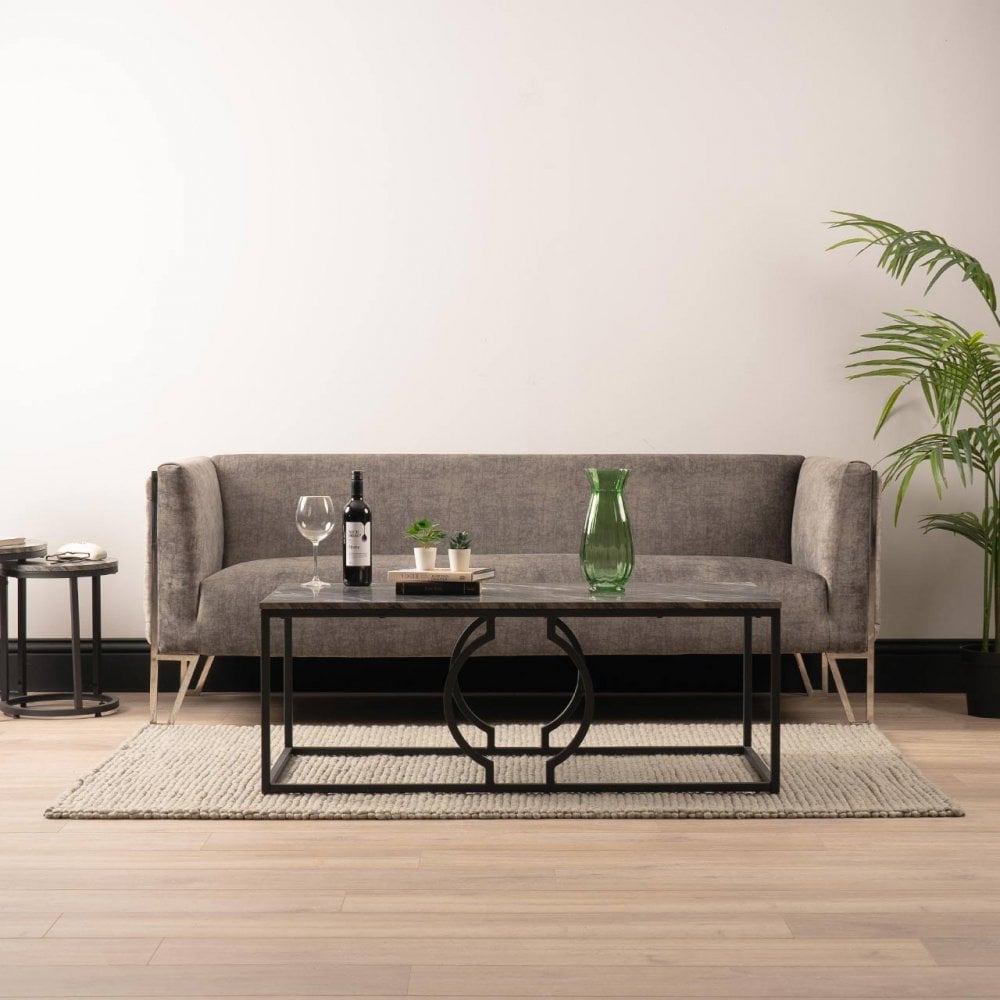 Alora Black Metal Coffee Table - KD 35