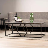Alora Black Metal Coffee Table - KD 35