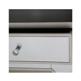 Vista 2 Drawer Champagne Wood Mirror Entertainment Unit