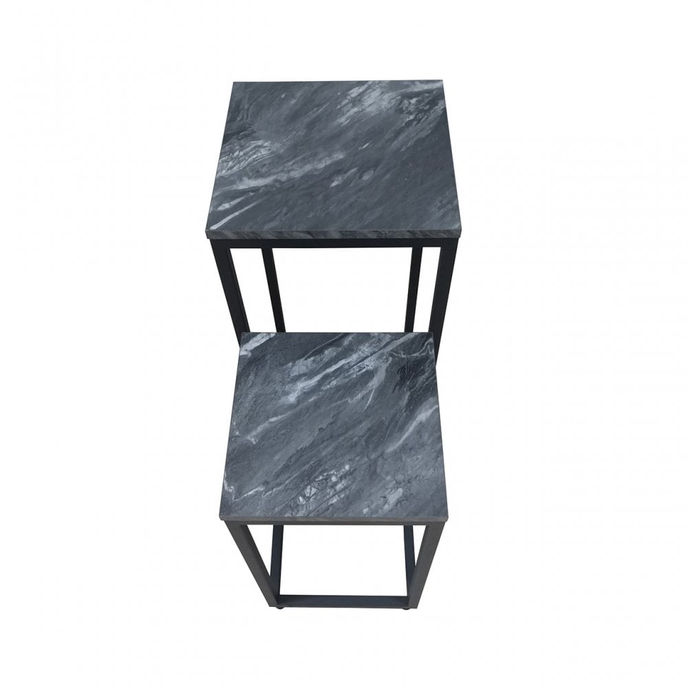 Alora Set of 2 Black Plant Stand 32