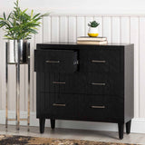 Solano 4 Drawer Chest Black - KD Legs