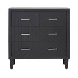 Solano 4 Drawer Chest Black - KD Legs