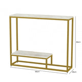 Suhani Cream and Gold Console Table - KD