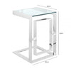 Apex Stainless Steel Sofa Table Clear Glass