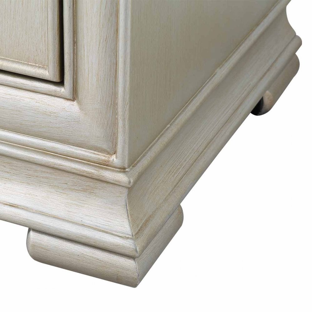 Lucca 2 Drawer Mirror Cabinet Champagne
