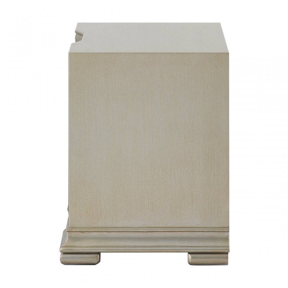 Lucca 2 Drawer Mirror Cabinet Champagne