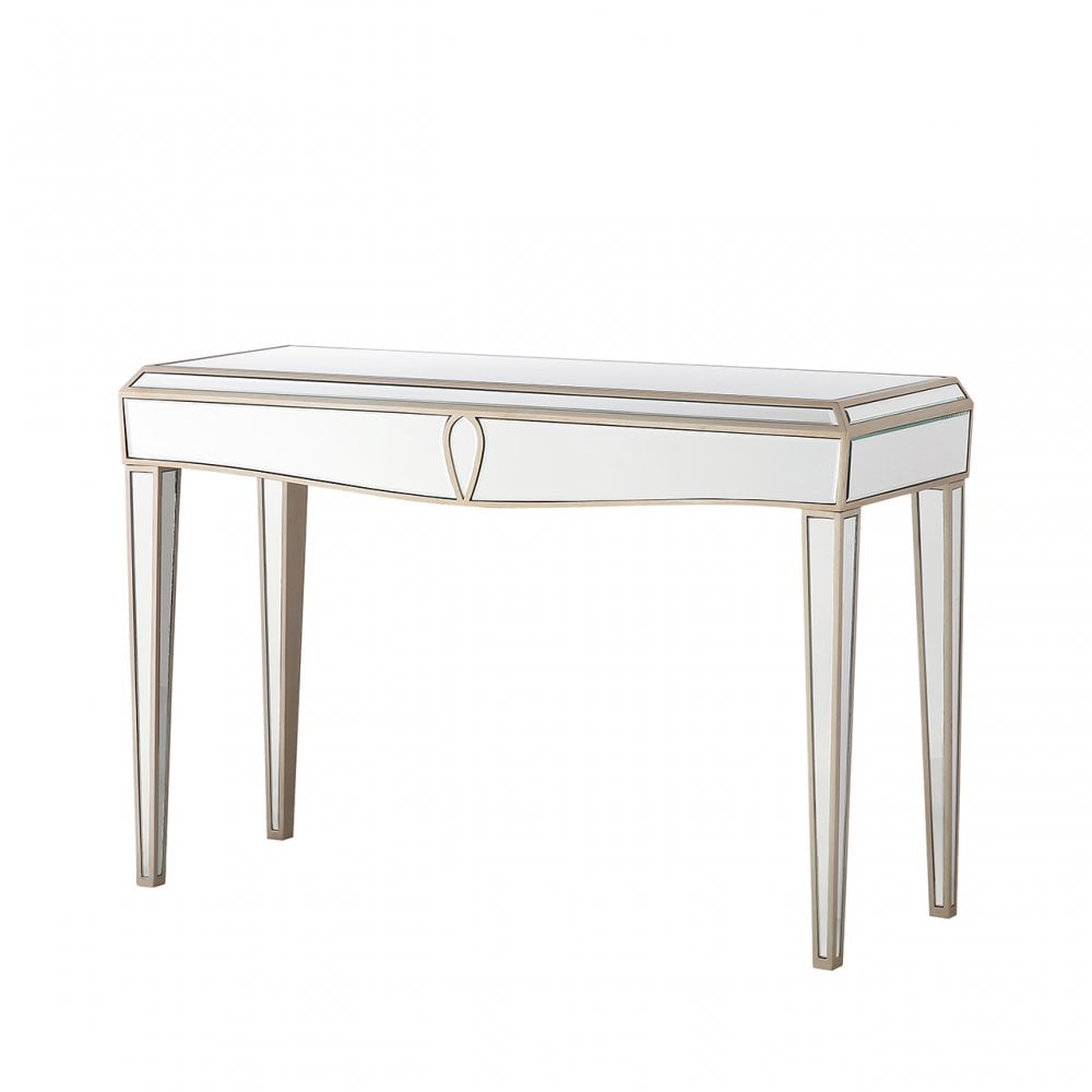 Pristina 120cm Mirror Console Table Champagne