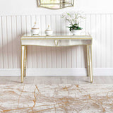 Pristina 120cm Mirror Console Table Champagne