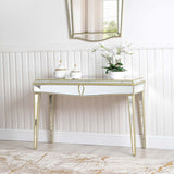 Pristina 120cm Mirror Console Table Champagne