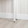 Casablanca 2 Drawer Console Table White Wood Mirror Top