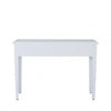 Casablanca 2 Drawer Console Table White Wood Mirror Top