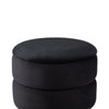 Black Round Storage Stool Gold Base-KD