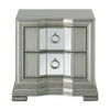 Lucca 2 Drawer Mirror Cabinet Grey