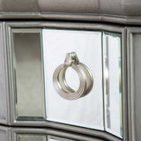 Lucca 2 Drawer Mirror Cabinet Grey