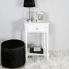Delta 1 Drawer Telephone Table White - Ball Handle