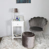 Delta 1 Drawer Telephone Table White - Ball Handle