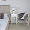 Delta 1 Drawer Telephone Table White - Ball Handle